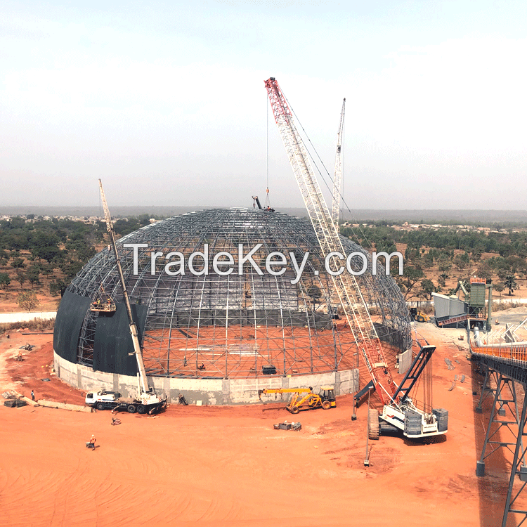 LF Steel Structure Dome Space Frame Roofing Coal Shed