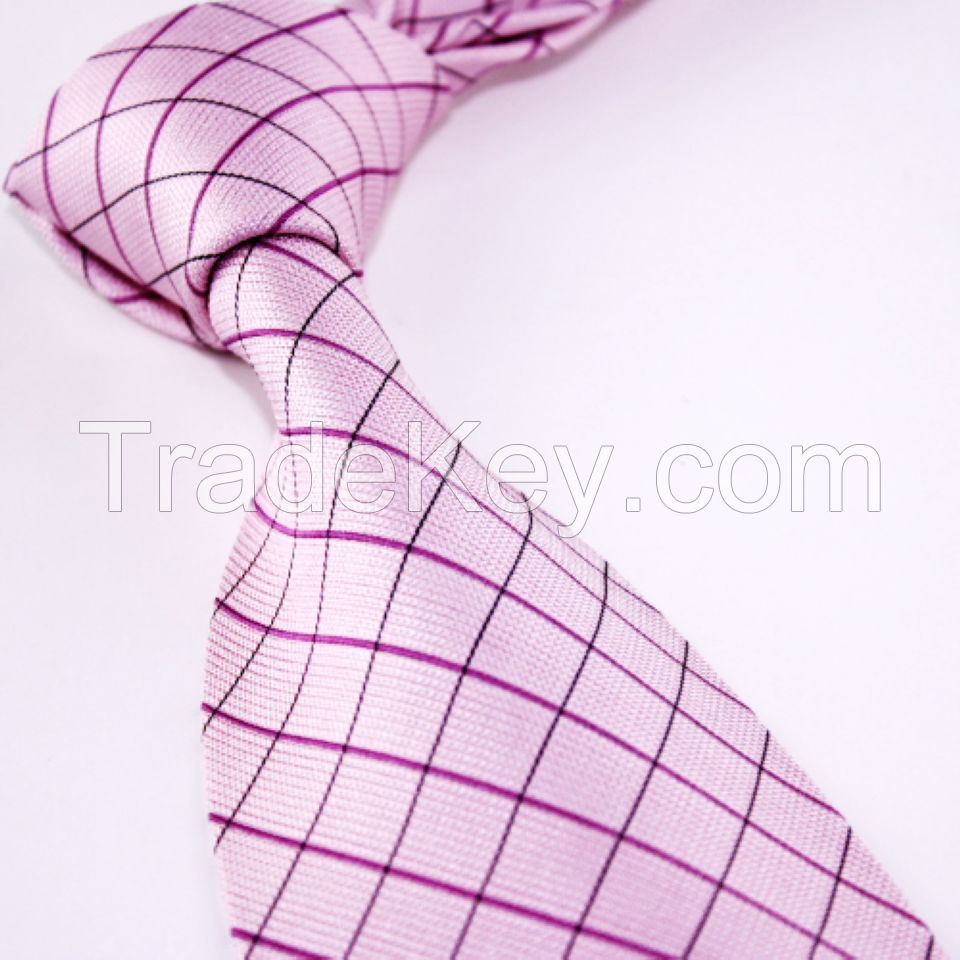 High Quality Fashion Necktie Custom 100% Silk Jacquard Woven Tie for Business Men