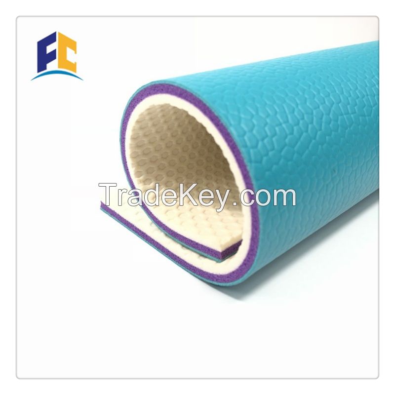 Indoor PVC sports plastic Flooring in rolls Used badminton volleyball