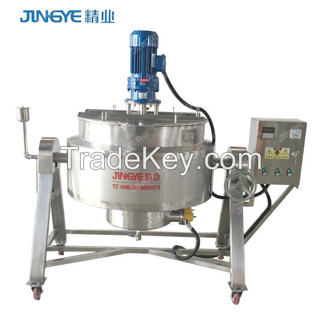 Gas/Electrical/Steaming  Heating Tilting Jacket Kettle with Agitator