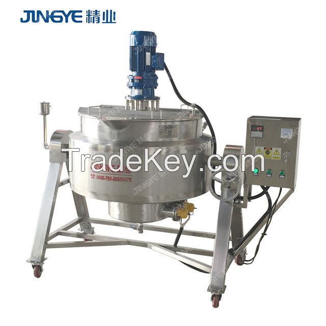 Gas/Electrical/Steaming  Heating Tilting Jacket Kettle with Agitator