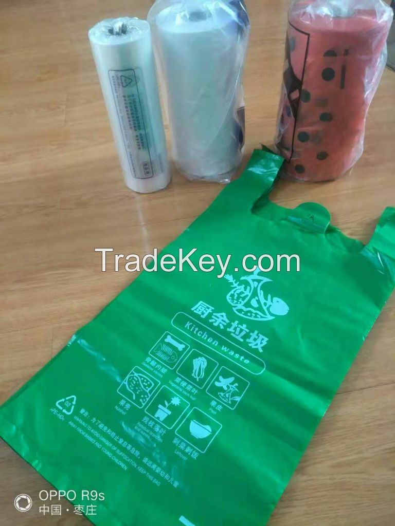 HDPE t-shirt shopping bags