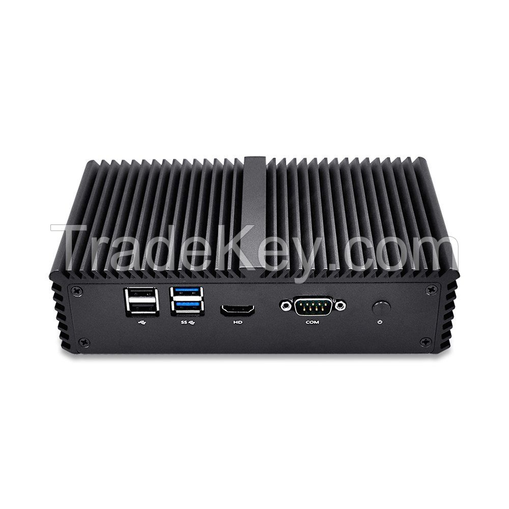I7 Mini PC Kettop-Mi5500L with Intel Core i7-5500U -4 Intel Gigabit Nic,Fanless Mini PC Computer AES-NI pfsense Firewall router 