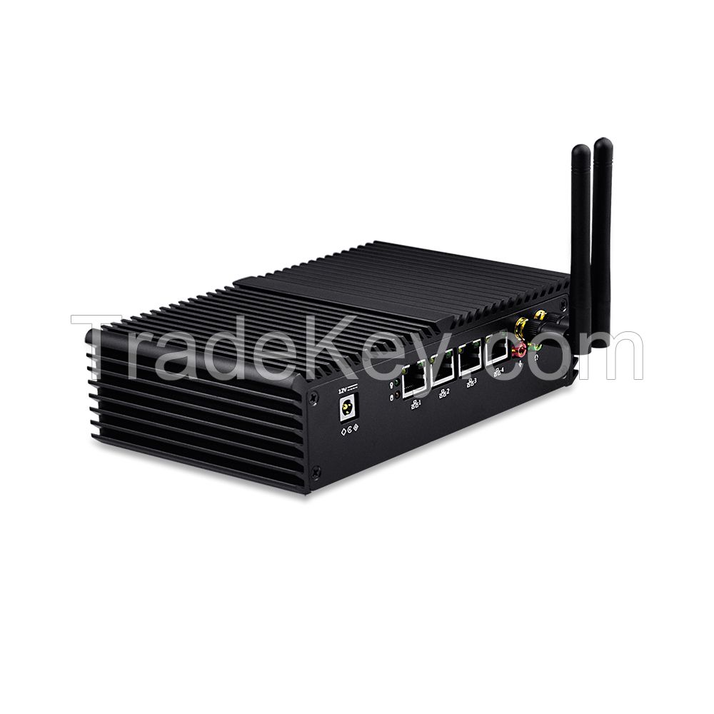Firewall I5 Router 4 Intel Gigabit LAN ports Mini PC Mi5200L Core i5-5200U using pfsense as Router/ Firewall/Pfsense, x86 Linux Windows