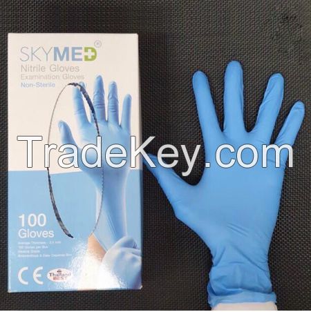 Skymed disposable pure nitrile gloves
