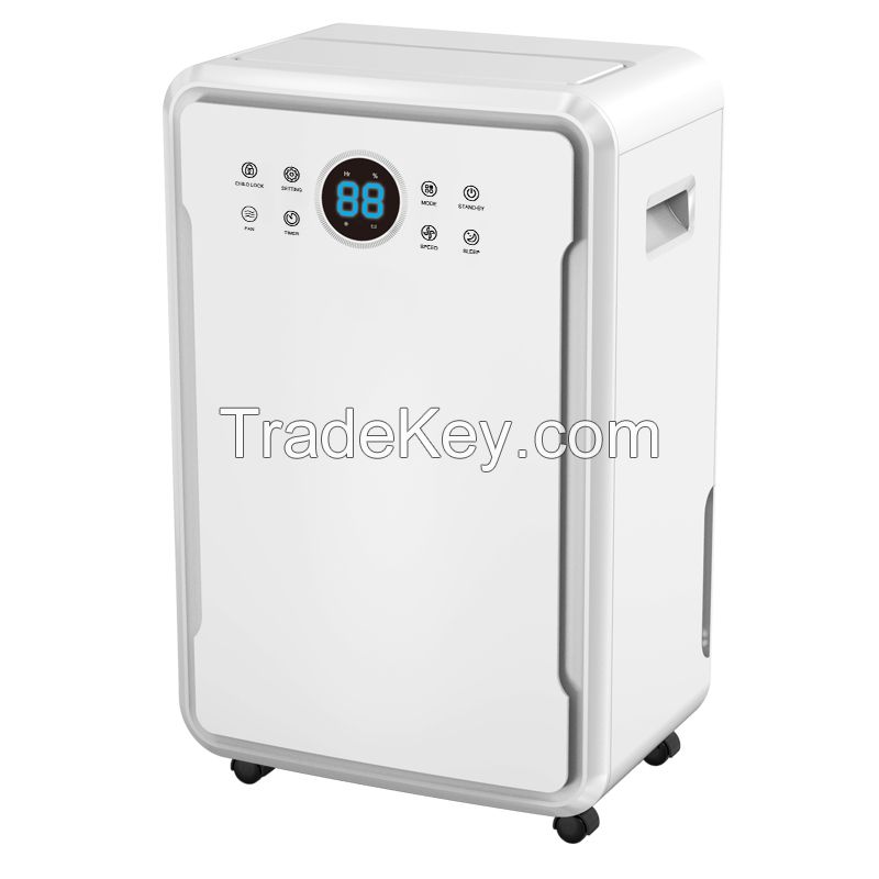 50L Household Dehumidifier Flow Stand Humidity Removing Machine 350cubic meter per hour Air Dryer