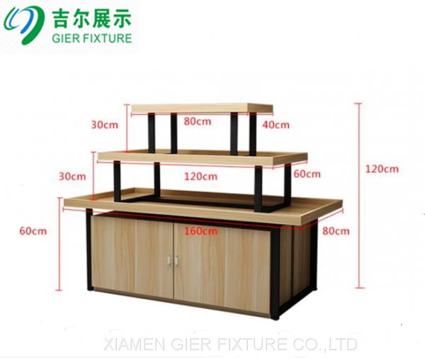 Wood Customized Grocery Store Shopping Mall Retail Store Shoes Display
