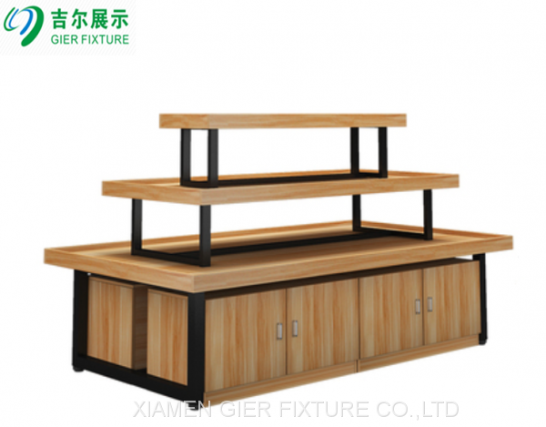 Wood Customized Grocery Store Shopping Mall Retail Store Shoes Display