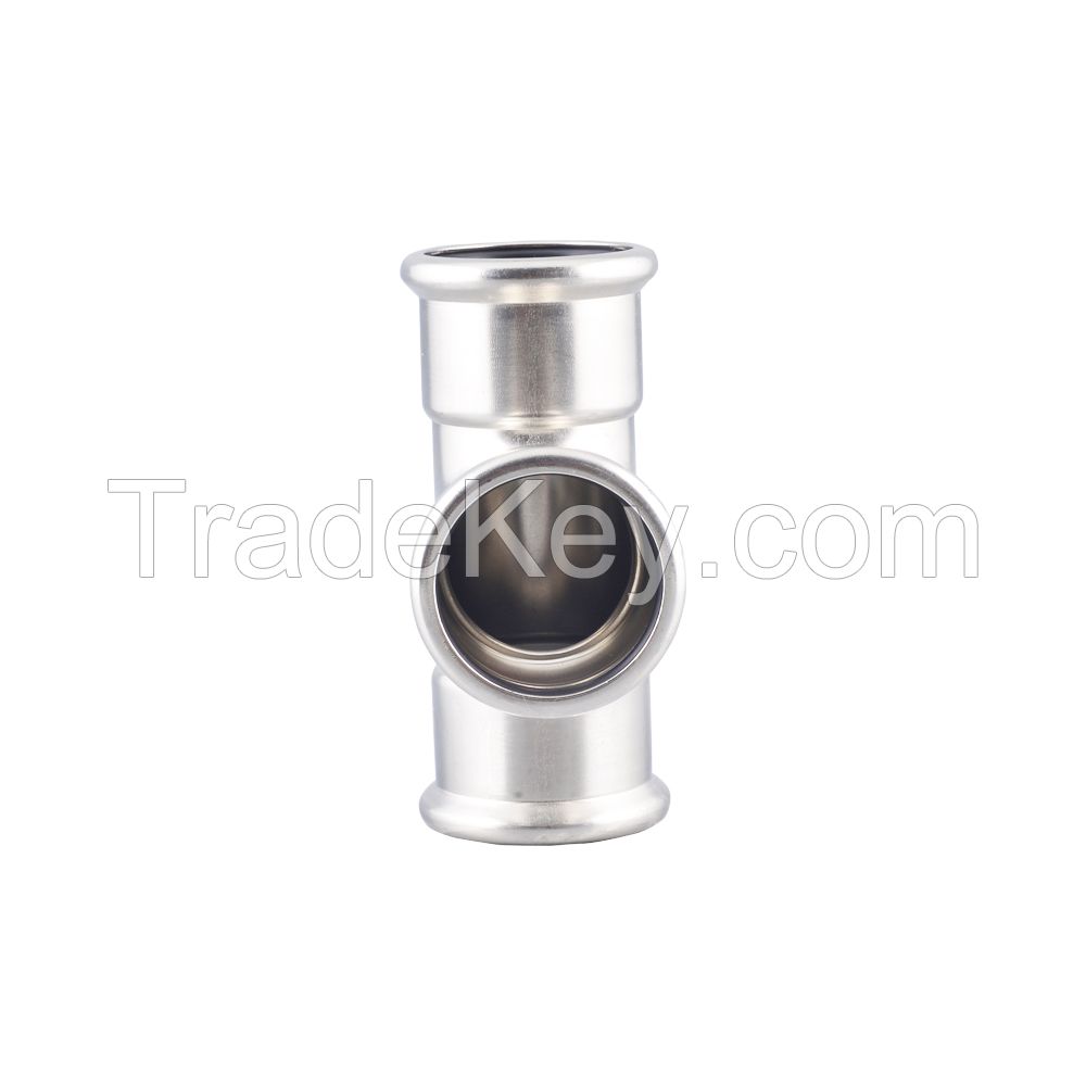 STAINLESS STEEL PIPE PRESS FITTING TEE