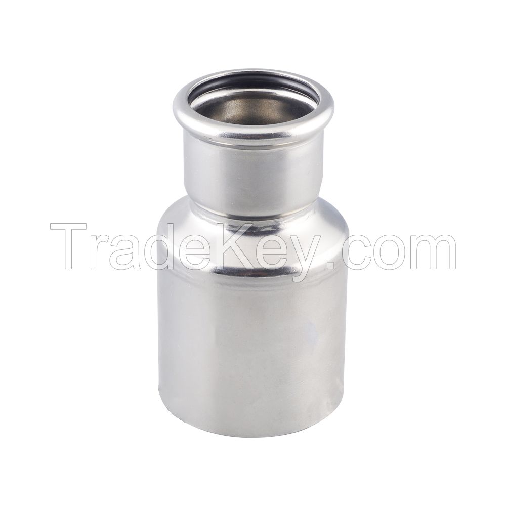 304 B Type Stainless Steel Press Fitting Reducer Coupling