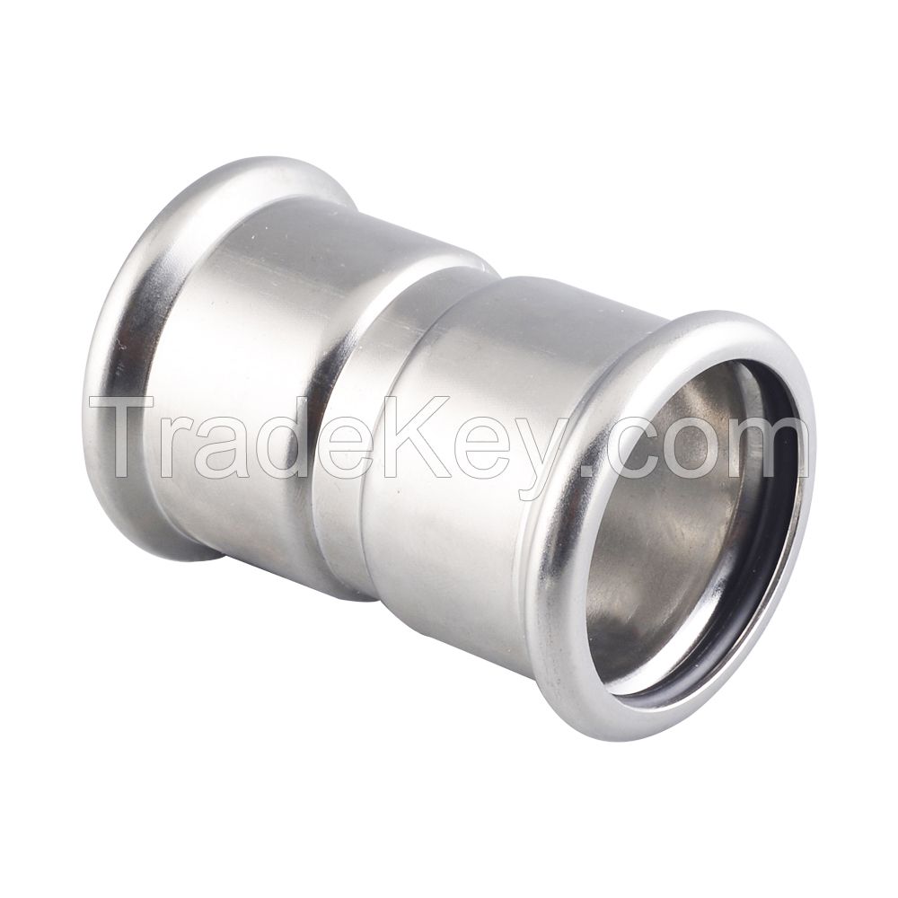 Stainless steel pipe fittings equal coupling