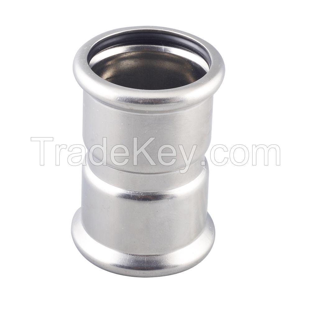 Stainless steel pipe fittings equal coupling