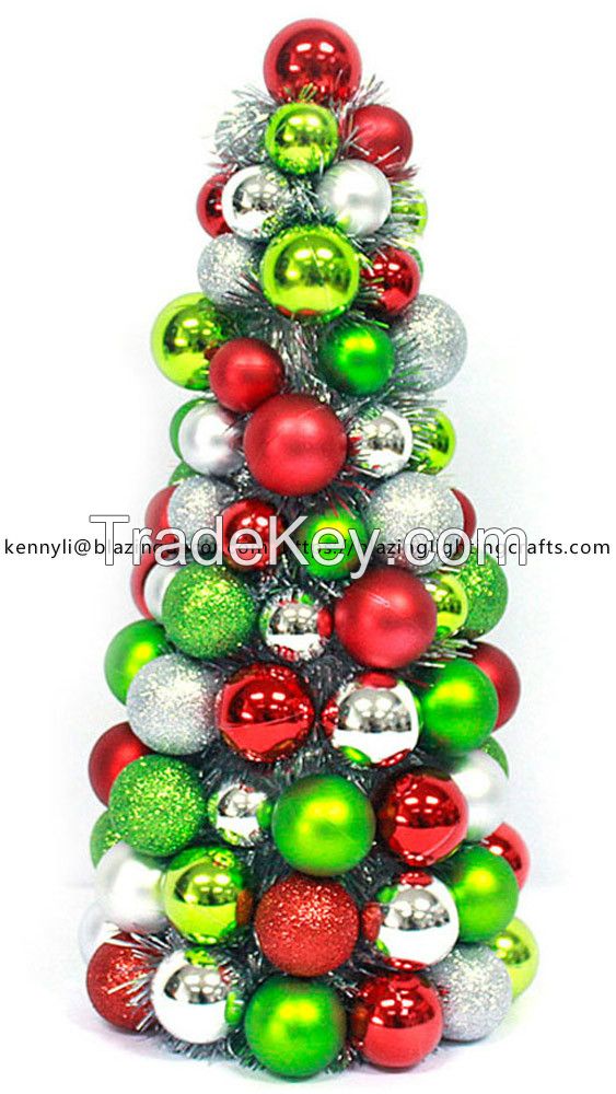 Salable Exclusive Plastic Christmas Ball Ornament Tree