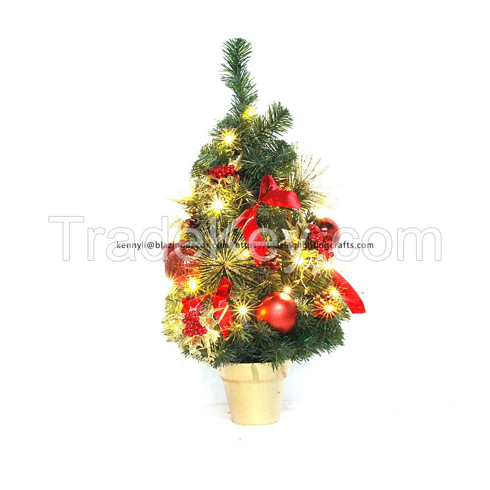 Hot Selling Decorative Christmas Tabletop Christmas Trees with Ornaments