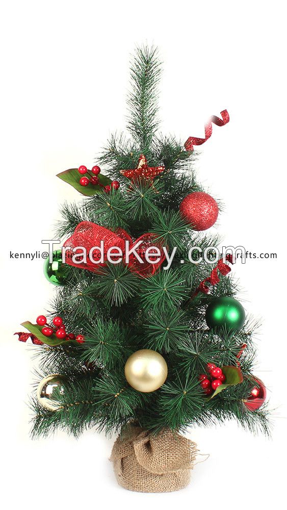 Hot Selling Decorative Christmas Tabletop Christmas Trees with Ornaments