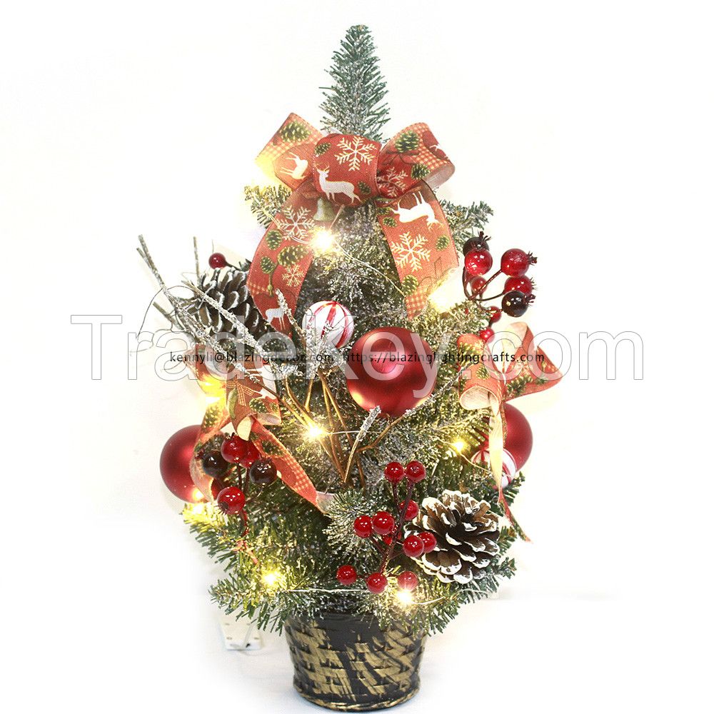 Hot Selling Decorative Christmas Tabletop Christmas Trees with Ornaments