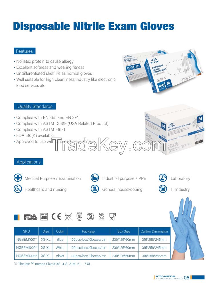 nitrile gloves