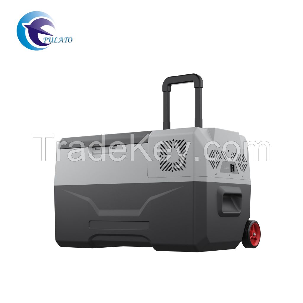30L Portable Car Fridge Freezer With Handle and Wheels