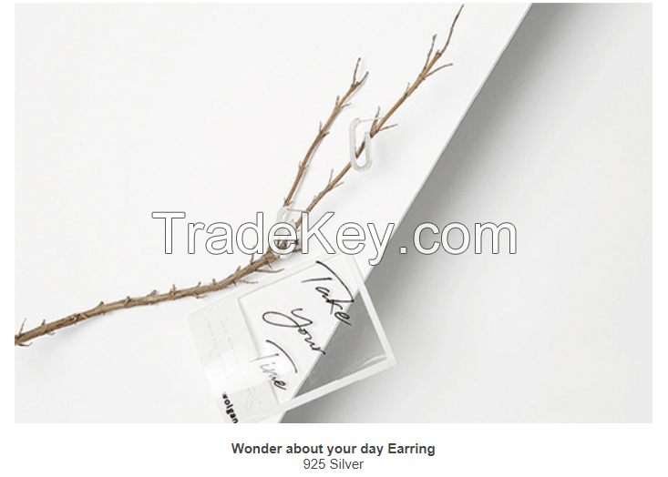 Sterling silver 925 earrings : Wonder About Your Day Earring