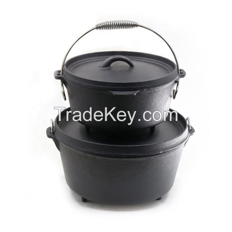 Amazon Top Sale Camping Cooking Pot Cast Iron Dutch Oven
