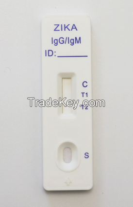 Medical IVD rapid diagnostic test kits zika IgG IgM Test Card