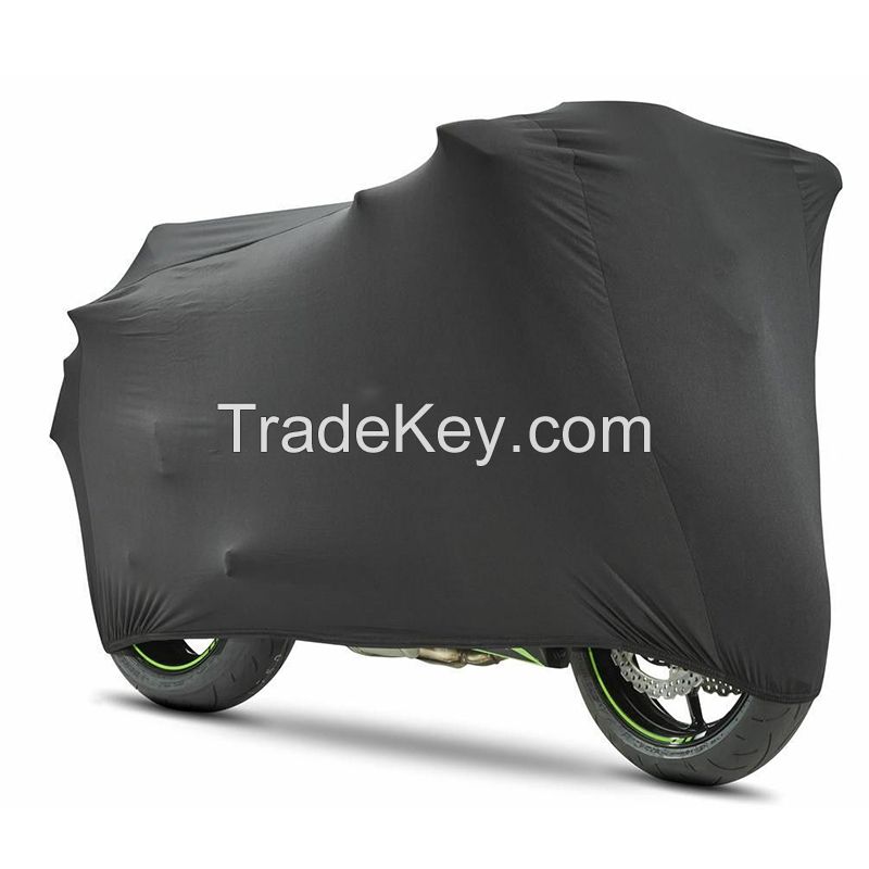 Smooth and Shiny Motorcycle Cover Elastic Hem Super Soft Stretch Motorbike Scooter Cover