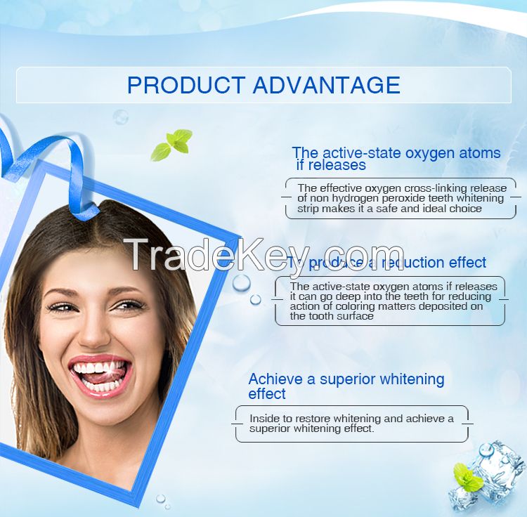3D Prefessional Home Use Teeth Whitening Gel  Strips non-peroxide