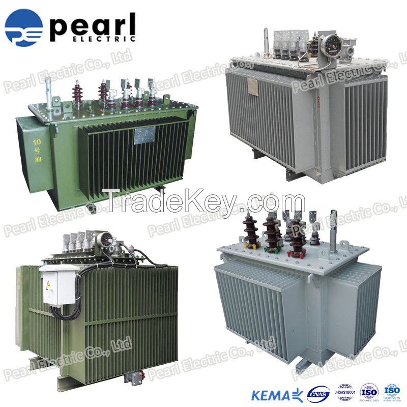 1250 - 5000 kVA Oil - immersed transformer air cooling , distribution transformer