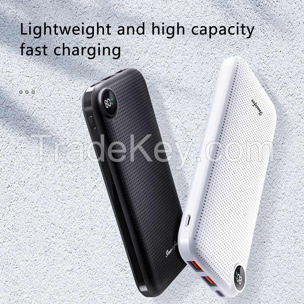 Innisfox New 10000mAh Dual USB + PD 3.0A Fast Charging Power Bank