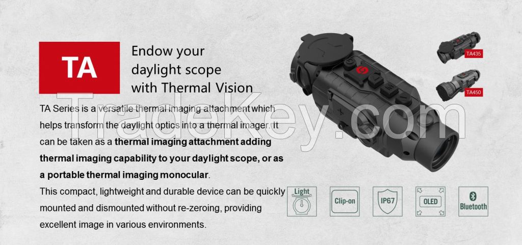 Infrared thermal imaging night vision device