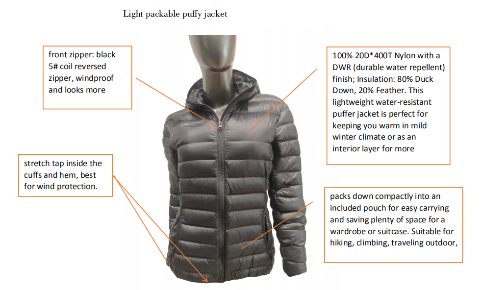 down padded jacket