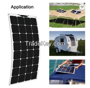 Highest Efficiency Semi Flexible Solar Panels For Golf Car, Boat, Yacht
