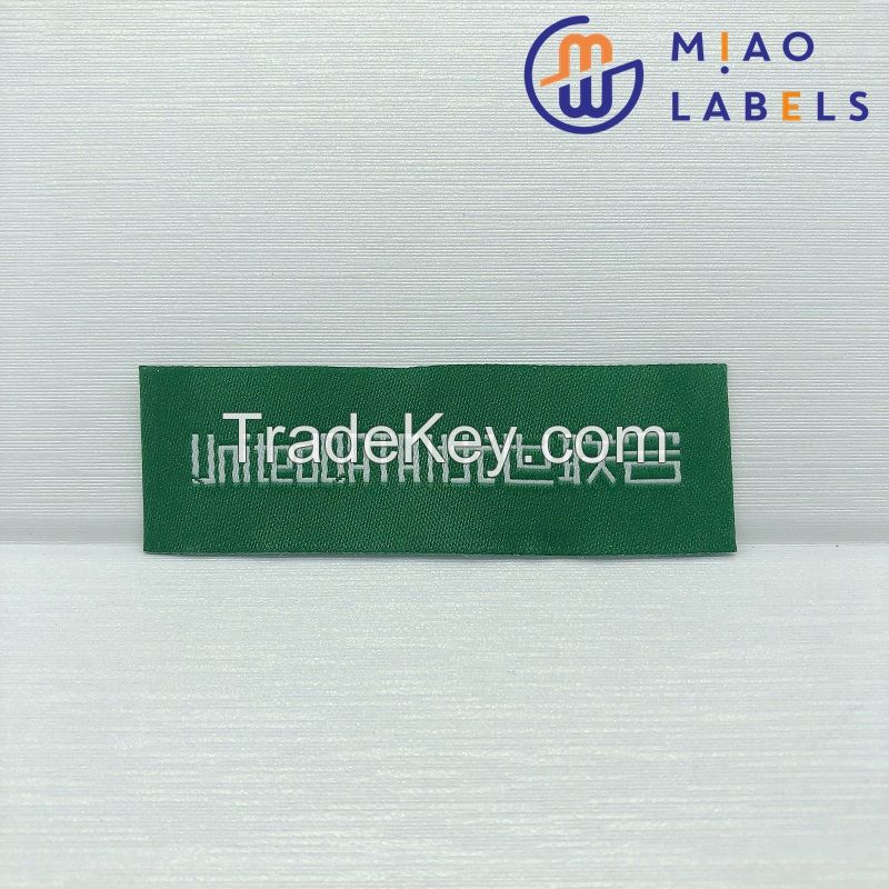 Best Quality Custom Straight Cutting Pretty Pattern Woven Labels