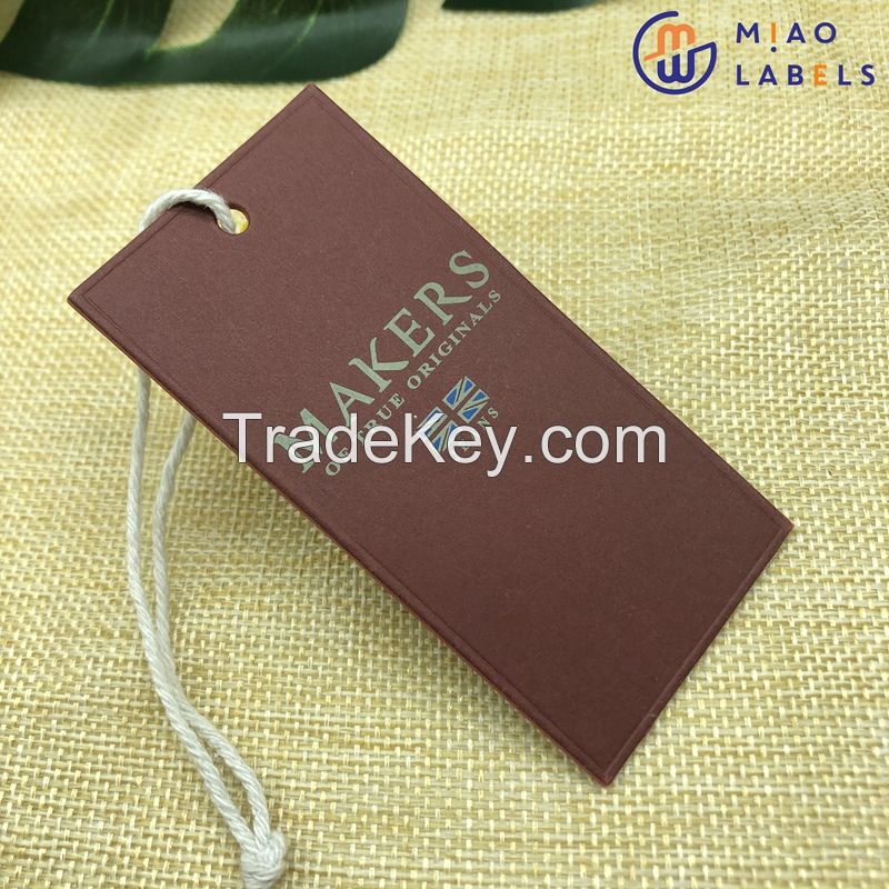 Best Quality Cheap Merchandise Garment Hang Tags with String