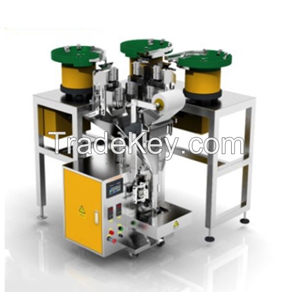 Automatic screw packing for screw counting and screw weighing