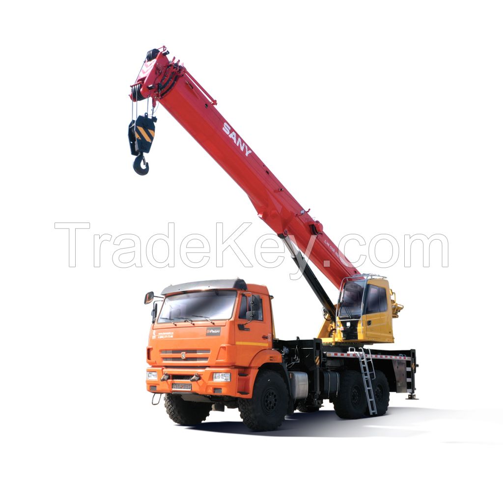 SPC250t4 Sany Truck-Mounted Crane (SPC)) Using Kamaz43118 Chassis for Russian Market