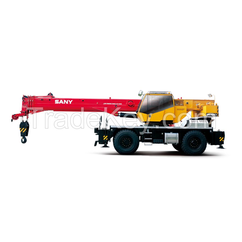 SRC400C1 SANY Rough-Terrain Crane 40 Metric Tons Lifting Capacity 4 section U shape boom