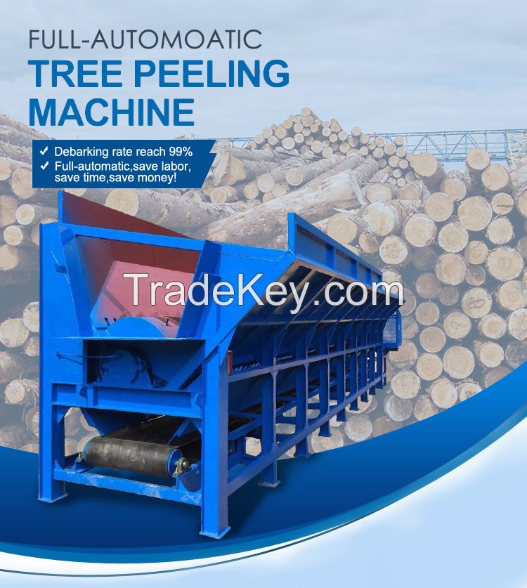Wood Log Peeling Machine For Wood Chip Production Factory