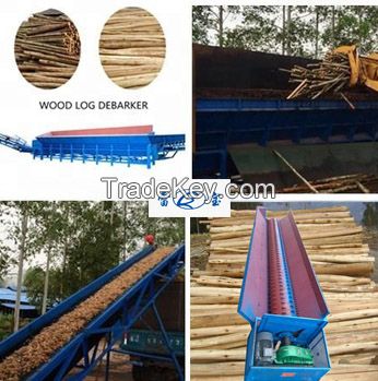Wood Log Debarker For Wood Chip Production Factory