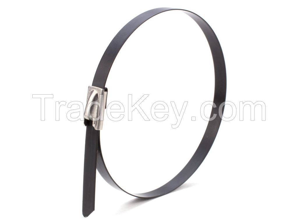 PVC coated tainless steel cable ties 350x7, 9mm