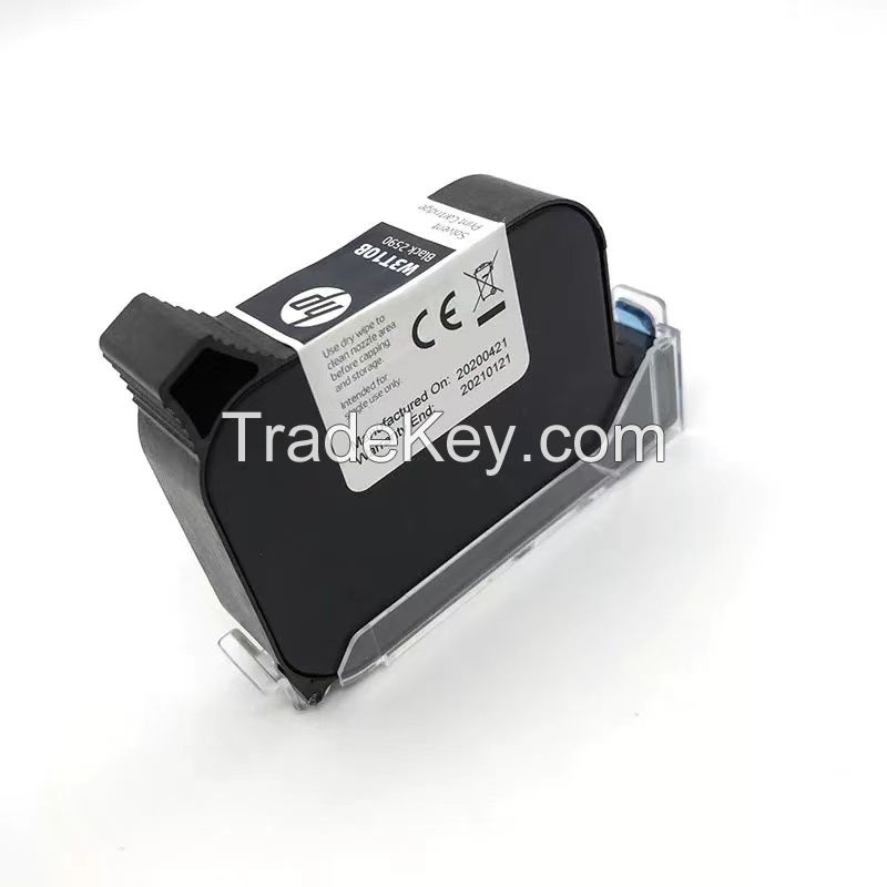 h p2590 Ink cartridge W3T10B Original quicky dry black solvent based tij 2.5 printer cartridges for coding and marking