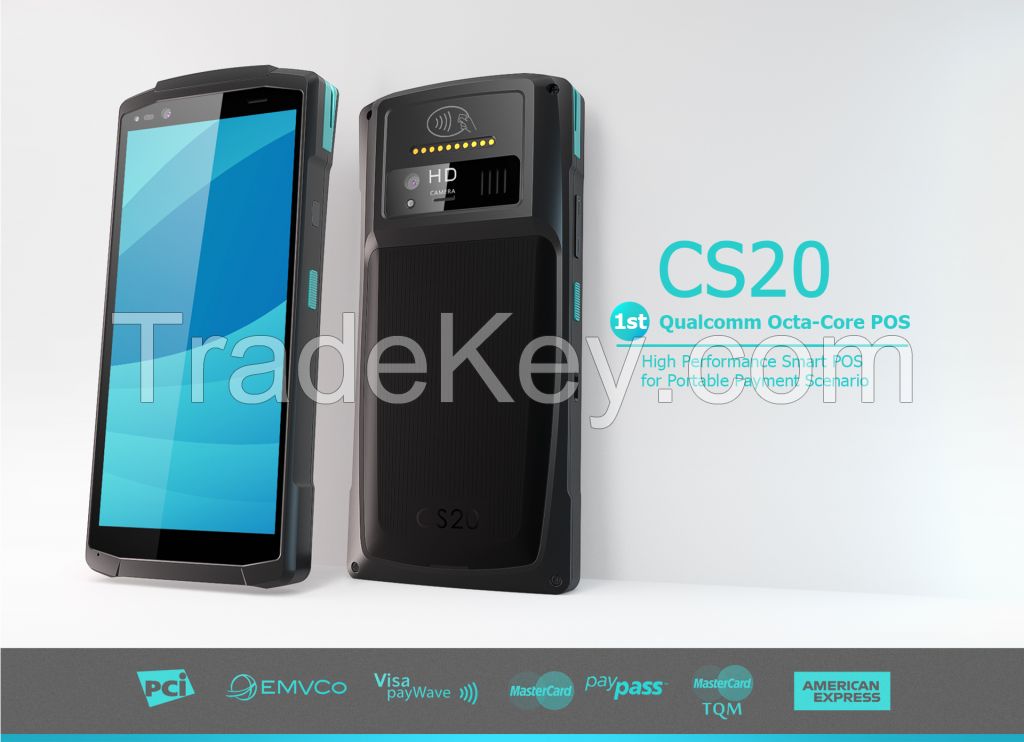 Ciontek CS20 Handheld Android Pos system Terminal with Touch Screen 4G WIFI NFC 