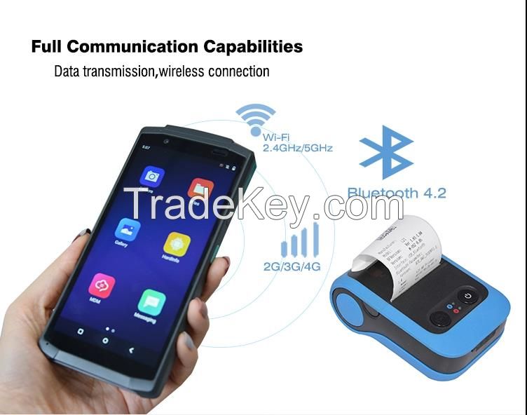 Ciontek CS20 Handheld Android Pos system Terminal with Touch Screen 4G WIFI NFC