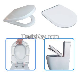 WC Toilet Seat Cover Soft close, Quick release, PP/Duroplast material