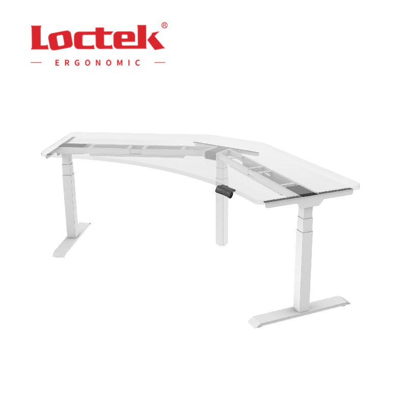 Loctek ET223V(IB) 120-Degree Three-Leg Collaboration Height Adjustable Sit Standing Up Desks Frame