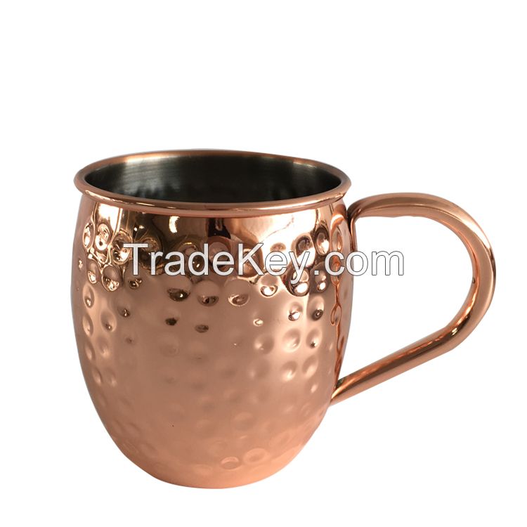 Premium Quality Stainless steel mule mug moscow mule copper mug for cocktail 