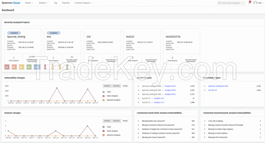Application security testing as a cloud-based SaaS service.
