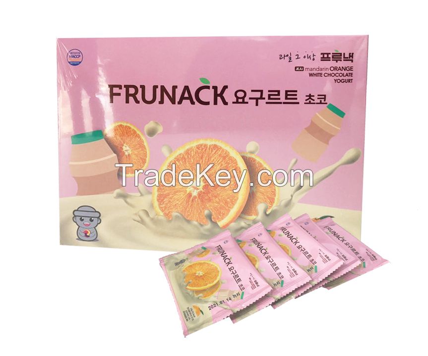 Jeju Prunack tangerine chips. Prunack chocolate.