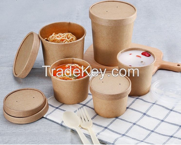 Kraft paper lunch box/Kraft soup pail