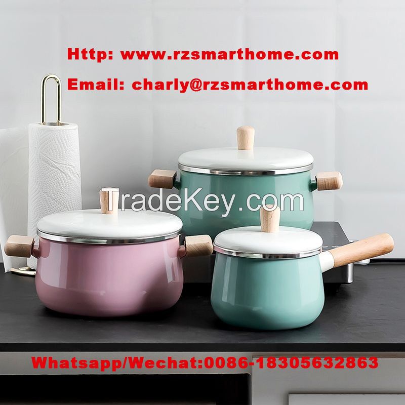 Sets of enamel casserole